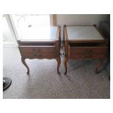 Pair of Vintage Scalloped edge Wood...