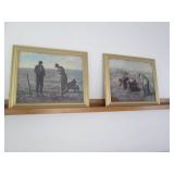 Pair of framed Vintage 19th century...