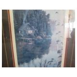 "Serenity I" framed, matted, Signed...