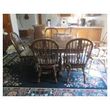 Vintage dark wood Clawfoot dining t...