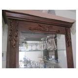 Gorgeous Carved Wood Curio Cabinet ...