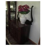 Vintage Entry Wash Basin Cabinet ma...