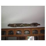 Long barnwood plank with hand paint...