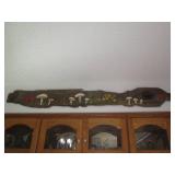 Long barnwood plank with hand paint...