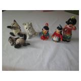 Vintage KREISS Siamese cat salt and...