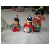 Vintage KREISS Siamese cat salt and...