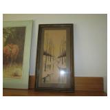 Vintage framed Natural Winter theme...