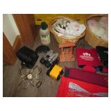 Tote o treasures including a vintag...