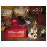 Tote o treasures including a vintag...