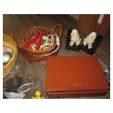 Tote o treasures including a vintag...