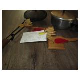 Vintage Pans with Lids, wood bird r...