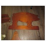 Collection of vintage Wood and cera...
