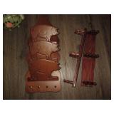 Collection of vintage Wood and cera...