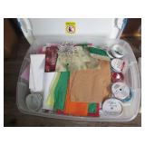 Shallow tote of gift giving supplie...