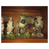 Frog themed figurines and other hom...