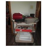 Vintage enamel coated metal butlers...