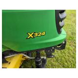 John Deere X324 Lawn Tractor AWS John Deere X324 Lawn Tractor AWS