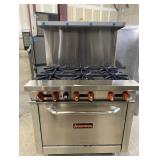 Sierra Commercial Gas Range SR-6-36 Sierra Commercial Gas Range SR-6-36