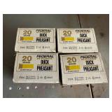 4 Boxes 20 Gauge Federal Hi-Power Duck/Pheasant Shells 4 Boxes 20 Gauge Federal Hi-Power Duck/Pheasant Shells