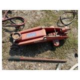 Hydraulic Floor Jack, Booster Cables & Garden Hose Hydraulic Floor Jack, Booster Cables & Garden Hose
