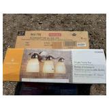 3 Light Vanity Bar, 5 Pack Light Bulbs & Windshield Washer Fluid Heater 3 Light Vanity Bar, 5 Pack Light Bulbs & Windshield Washer Fluid Heater