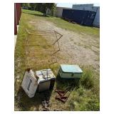 Cooler with Toys, Drying Rack, Turkey Fryer & Roof Jacks Cooler with Toys, Drying Rack, Turkey Fryer & Roof Jacks