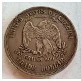 1876 Trade Dollar Silver Coin - Extra Fine 1876 Trade Dollar Silver Coin - Extra Fine