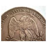 1876 Trade Dollar Silver Coin - Extra Fine 1876 Trade Dollar Silver Coin - Extra Fine