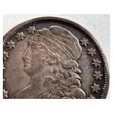 1833 Capped Bust Dime Antique US Silver Coin 1833 Capped Bust Dime Antique US Silver Coin