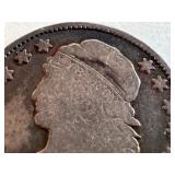 1829 Capped Bust Dime, United States 10 Cent Silver Coin 1829 Capped Bust Dime, United States 10 Cent Silver Coin