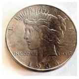 1934 Peace Silver Dollar Coin 1934 Peace Silver Dollar Coin
