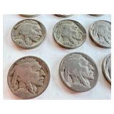 Lot of 12 Circulated Buffalo Nickels Mixed Dates Lot of 12 Circulated Buffalo Nickels Mixed Dates
