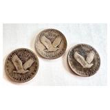 1926, 1928, and 1929 Standing Liberty Silver Quarters Set 1926, 1928, and 1929 Standing Liberty Silver Quarters Set