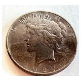 1927 Peace Silver Dollar Coin 1927 Peace Silver Dollar Coin