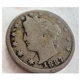 Set of 4 Liberty Head V Nickels 1887, 1889, 1906, 1912 Set of 4 Liberty Head V Nickels 1887, 1889, 1906, 1912