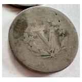 Set of 4 Liberty Head V Nickels 1887, 1889, 1906, 1912 Set of 4 Liberty Head V Nickels 1887, 1889, 1906, 1912