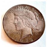 1922-D Peace Silver Dollar Coin 1922-D Peace Silver Dollar Coin
