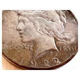 1922-D Peace Silver Dollar Coin 1922-D Peace Silver Dollar Coin