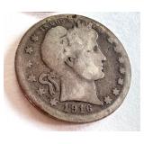 Lot of 4 Barber Quarters: 1915-D and 1916-D Lot of 4 Barber Quarters: 1915-D and 1916-D