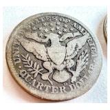 Lot of 4 Barber Quarters: 1915-D and 1916-D Lot of 4 Barber Quarters: 1915-D and 1916-D
