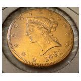 1901-S Liberty Head $10 Gold Eagle Coin 1901-S Liberty Head $10 Gold Eagle Coin