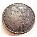 1881 Morgan Silver Dollar 1881 Morgan Silver Dollar