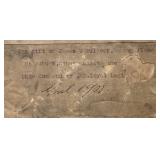 Framed Antique Confederate States 50 Dollar Note Richmond 1864 with Provenance Framed Antique Confederate States 50 Dollar Note Richmond 1864 with Provenance