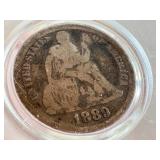 1889 United States Seated Liberty Dime 1889 United States Seated Liberty Dime