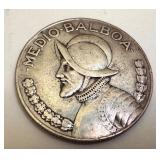1947 Panama Medio-Balboa Silver Coin 1947 Panama Medio-Balboa Silver Coin