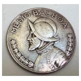 1947 Panama Medio-Balboa Silver Coin 1947 Panama Medio-Balboa Silver Coin