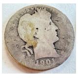 Lot of 4 Barber Quarters 1901, 1908, 1911, 1912 Lot of 4 Barber Quarters 1901, 1908, 1911, 1912