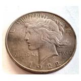 1922 Peace Silver Dollar Coin 1922 Peace Silver Dollar Coin