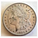 1921 Morgan Silver Dollar Coin 1921 Morgan Silver Dollar Coin