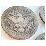 Lot of 3 Barber Quarters 1898, 1899, 1900 United States Silver Coins Lot of 3 Barber Quarters 1898, 1899, 1900 United States Silver Coins